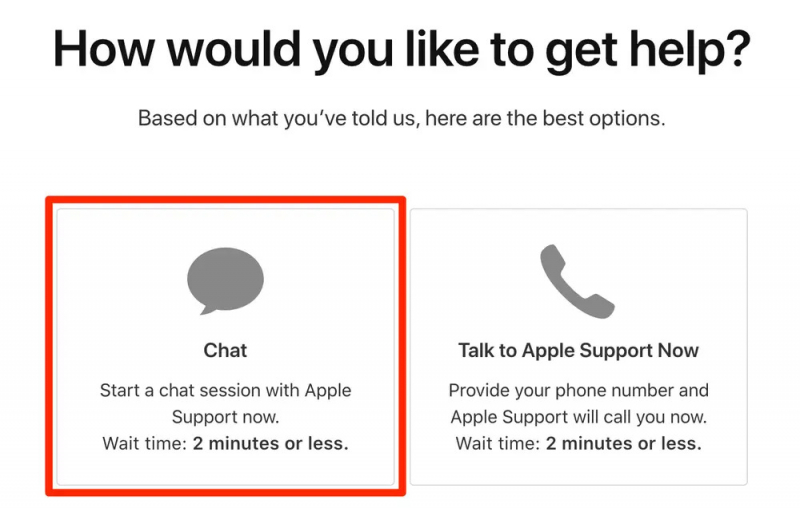 Contactez l'assistance Apple pour voir les messages sur iCloud