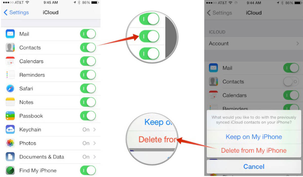 Récupérer des contacts supprimés sur Iphone par Icloud