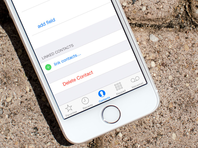 Supprimer le contact de Iphone2