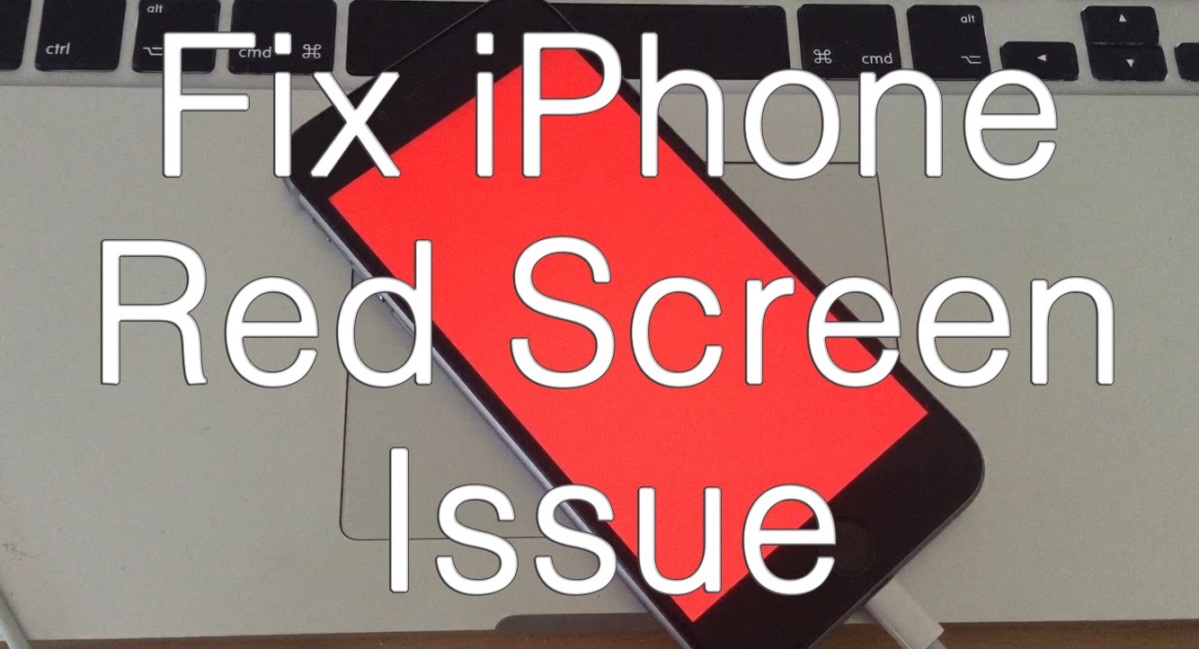 Correction d'un problème d'écran rouge sur Iphone