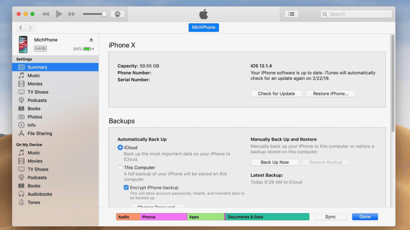 Transférer des notes de l'iPhone à l'ordinateur via iTunes