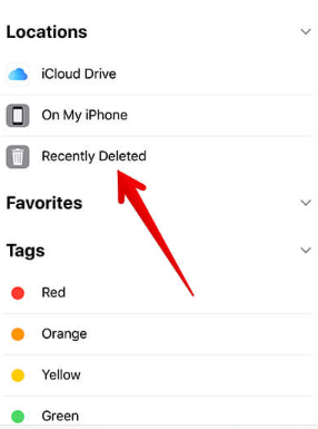 Où vont temporairement les fichiers supprimés sur iPhone ?