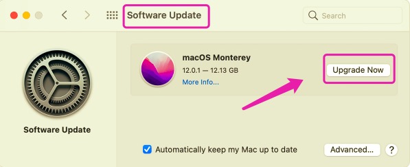Mettre à jour macOS pour corriger l'erreur iTunes 13010