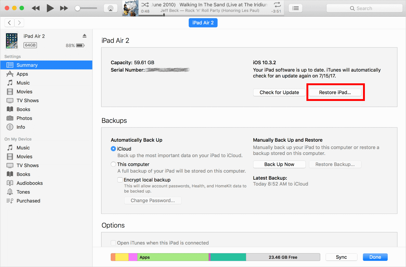 [Résolu] Comment réparer l'iPad est désactivé Connectez-vous à iTunes - Comment Se Connecter Sur Itunes Avec Un Ipad