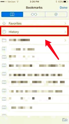 Supprimer manuellement les signets dans Safari depuis l'iPhone
