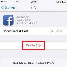 Supprimer l'application Facebook