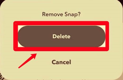 Supprimer manuellement les images Snapchat des souvenirs