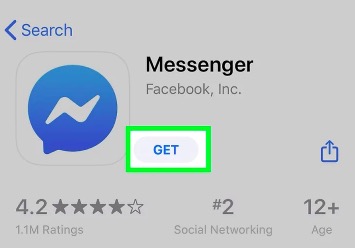 Installer Messenger via l'App Store