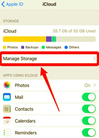 Gérer le stockage iCloud pour acheter plus de stockage sur iPhone