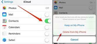 Comment supprimer des contacts sans nom sur iPhone via des comptes