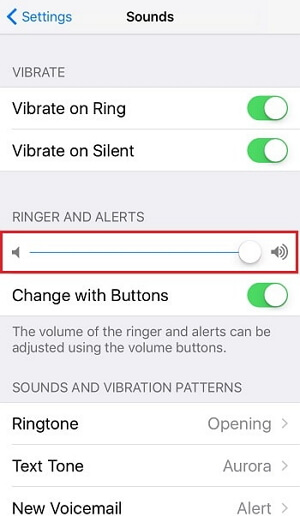ajuster le volume de l'iPhone