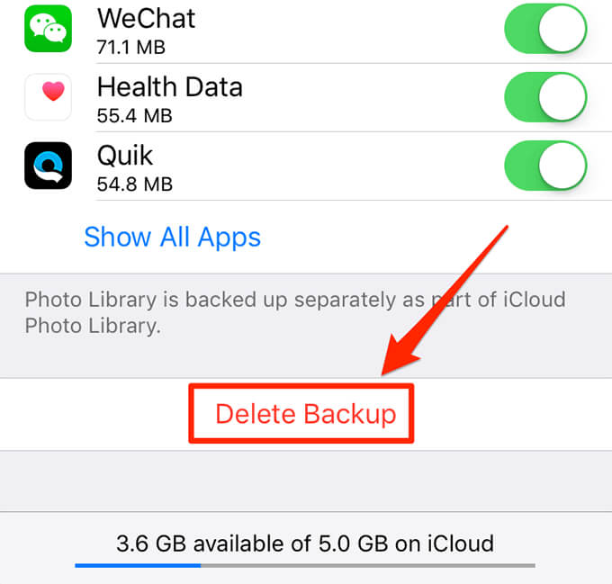 Supprimer une sauvegarde sur iPhone