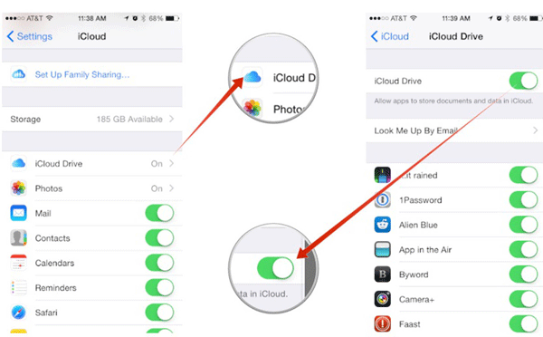 Transférer des fichiers sur votre iPhone à l'aide d'iCloud