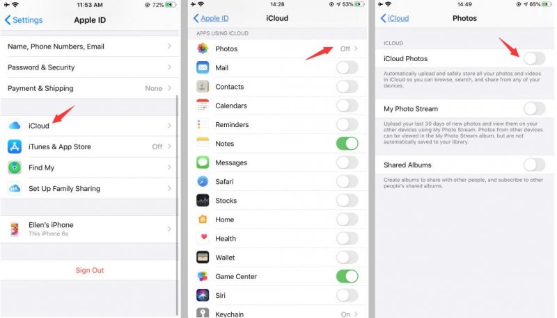 Principales solutions au problème « Les photos envoyées via iCloud ne sont pas téléchargées » - Activer les photos iCloud