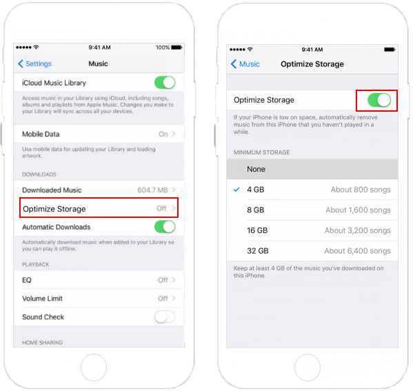 Solutions au problème « La musique téléchargée a disparu de l'iPhone » - Modifier les paramètres Apple Music