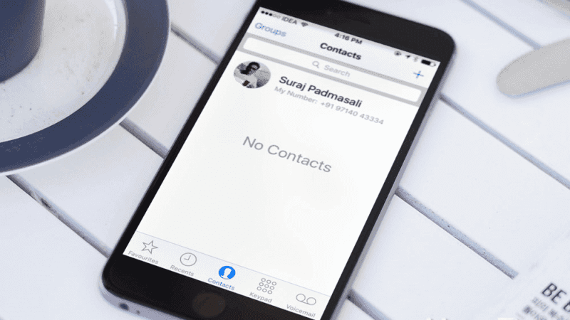 Les contacts iPhone ne s'affichent pas