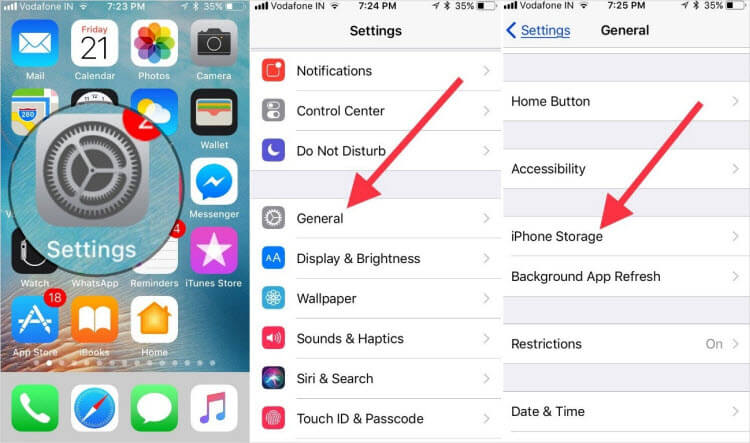 Façons de résoudre le problème "iCloud Photo Not Loading": Effacer le cache de l'application Photos