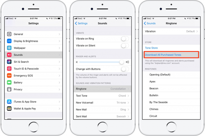 Configurer la sonnerie achetée sur votre appareil iPhone