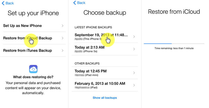 restaurer-iphone-from-icloud-backup