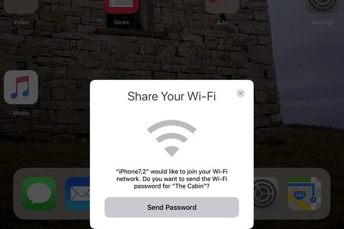 Partager Wifi sur Iphone