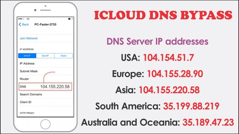 Comment débloquer l'iPhone avec iCloud Bypass DNS