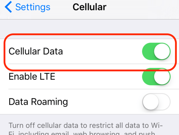 Mettre à jour l'iPhone sans WiFi via les données cellulaires