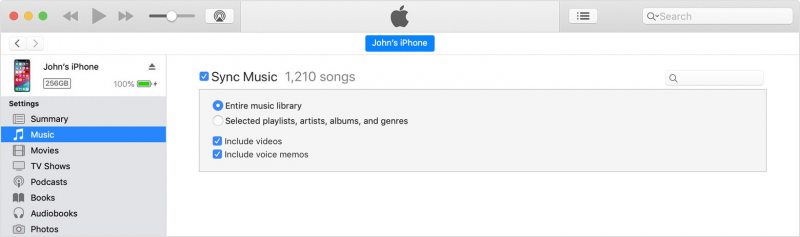Synchroniser iTunes sur Mac pour sauvegarder l'iPhone sur le PC