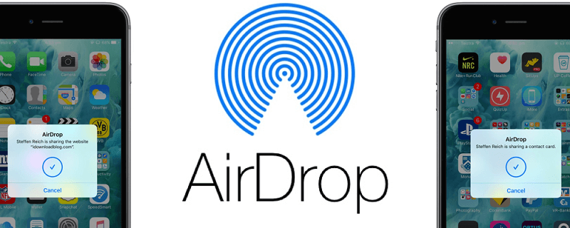 Partagez la sonnerie via AirDrop