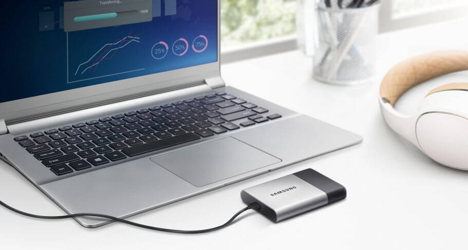 Disque dur externe ne montrant pas le disque dur