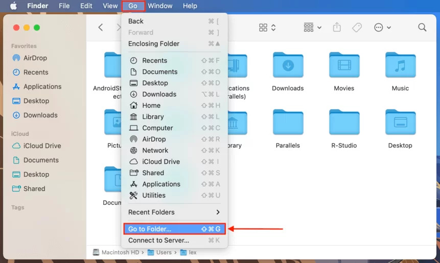 Dossier sur votre ordinateur pour l'emplacement du fichier de récupération Excel sur Mac