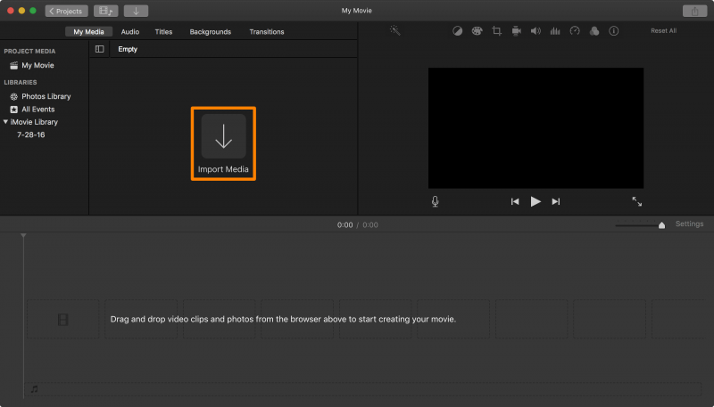 Créer un diaporama sur Mac sans iPhoto avec iMovie