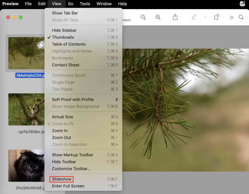 Faire un diaporama sur Mac sans iPhoto mais en utilisant l'application Aperçu