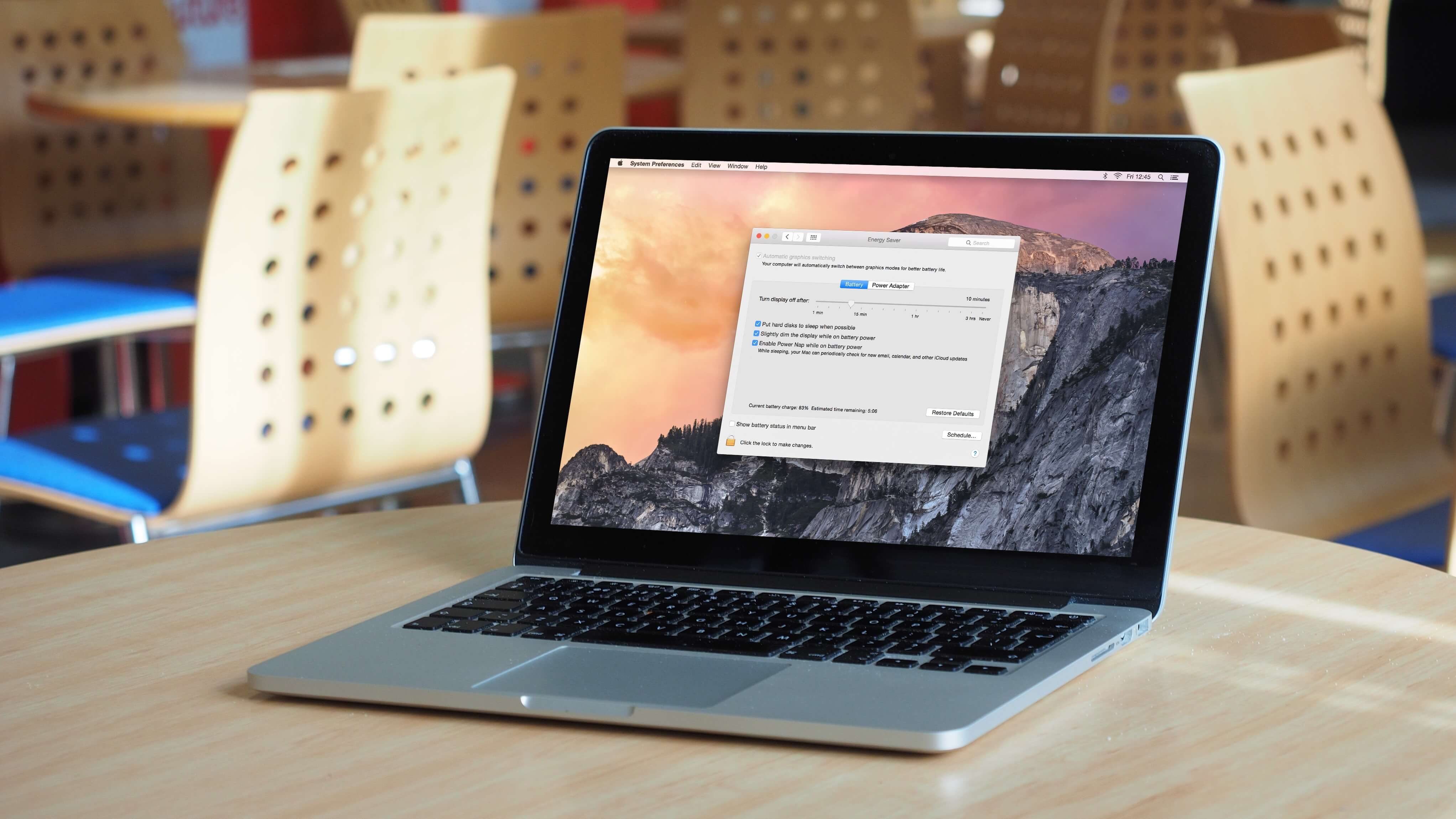 Économiser la batterie sur Mac Mac