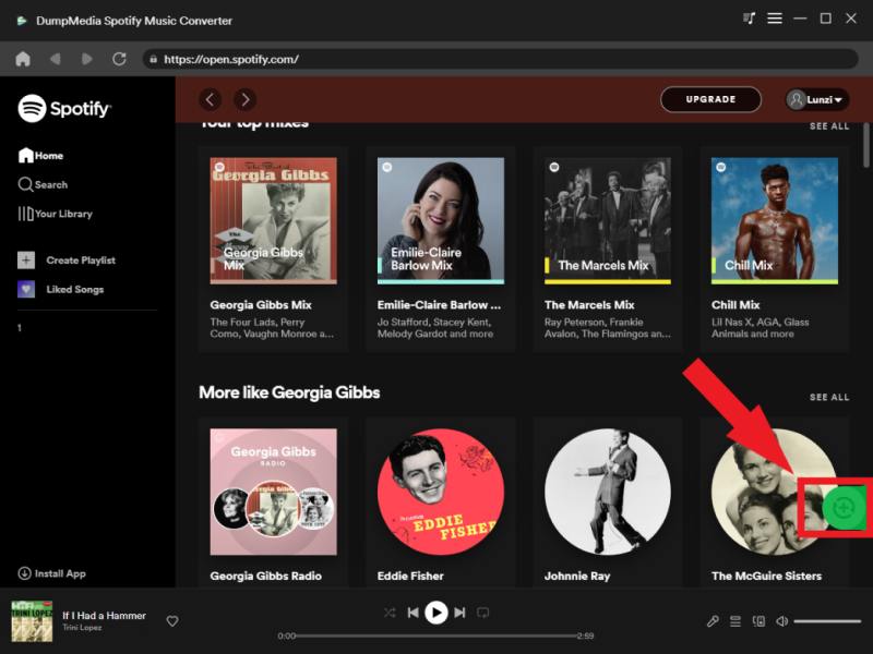 Le meilleur outil de conversion de musique Spotify : DumpMedia Spotify Music Converter - Ajouter des fichiers