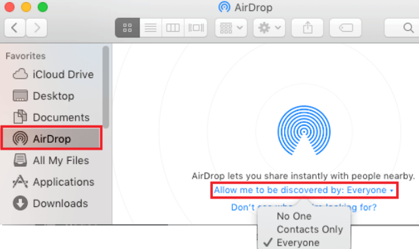 Transférer des livres d'un iPhone à un ordinateur via AirDrop