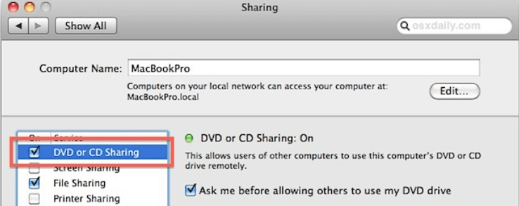 Lire un DVD sur Macbook Air à l'aide d'Apple Remote Disc