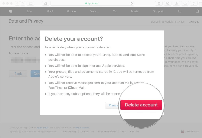 Delete Old Apple ID from iPhone Using Browser