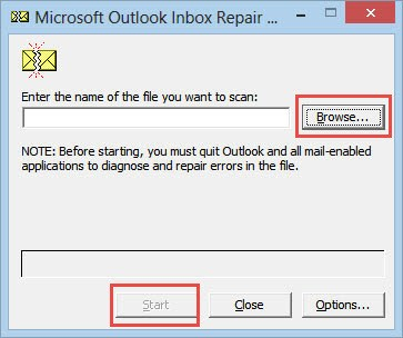 Réparez votre fichier PST pour corriger l'erreur Outlook ne répondant pas
