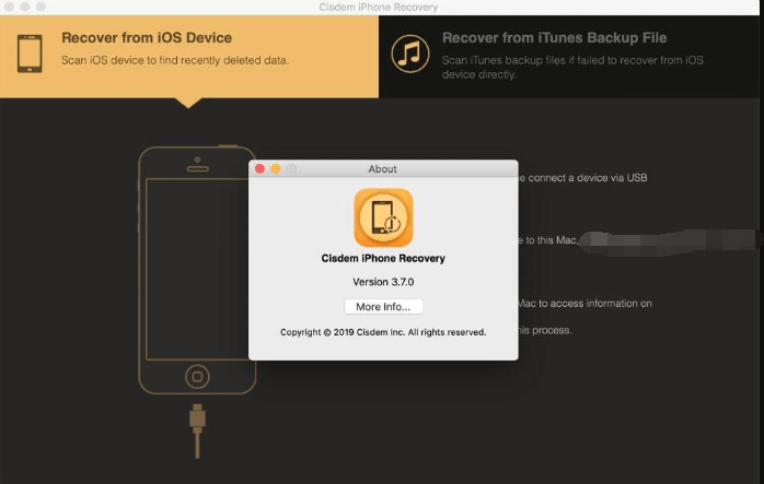 Récupération iPhone Cisdem pour Mac