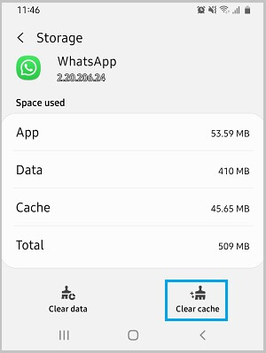 Effacer le cache WhatsApp lorsque WhatsApp ne fonctionne pas sur les appareils Android