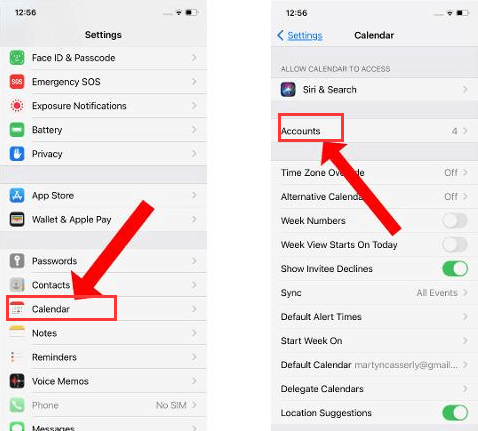 Supprimer le calendrier sur iPad