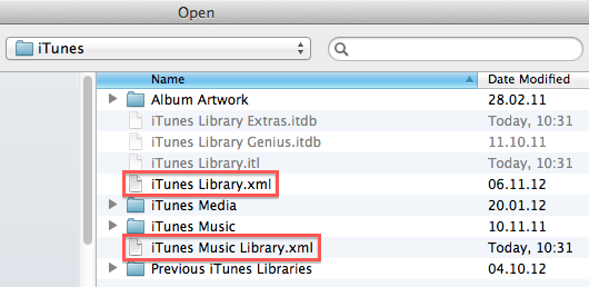 Supprimer deux fichiers dans la bibliothèque iTunes