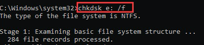 Faire une récupération de disque dur externe Seagate par Chkdsk