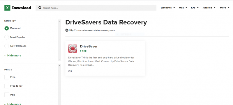Avis sur la récupération de données DriveSavers