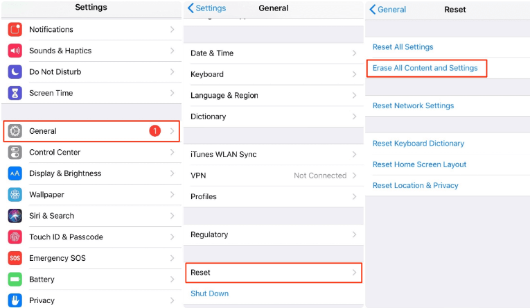 Transférer des données d'Android vers iPhone via l'application Move to iOS après la configuration