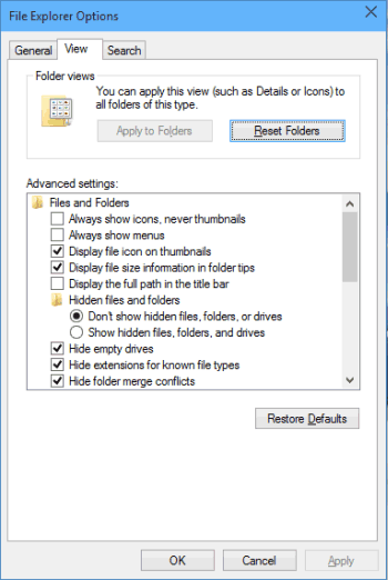Ouvrez les options de l'explorateur de fichiers pour réparer la carte SD est vide ou a un système de fichiers non pris en charge résolu