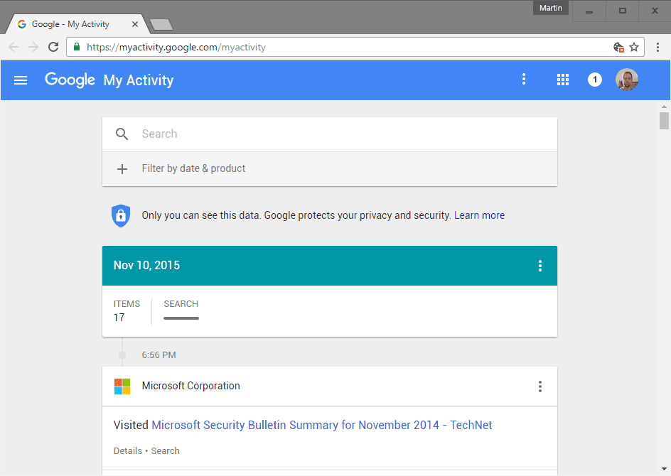 Google My Activity La meilleure méthode de récupération de l'historique du navigateur