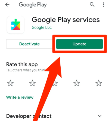 Mettez à jour votre outil de services Google Play