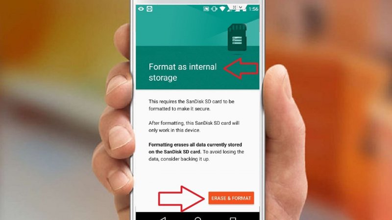 Effacer la carte SD (Android)