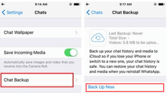 Comment configurer la sauvegarde WhatsApp iCloud